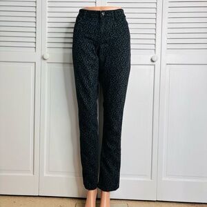 MILEY CYRUS X MAX AZRIA Black Gray Leopard Print Jeans Size 13